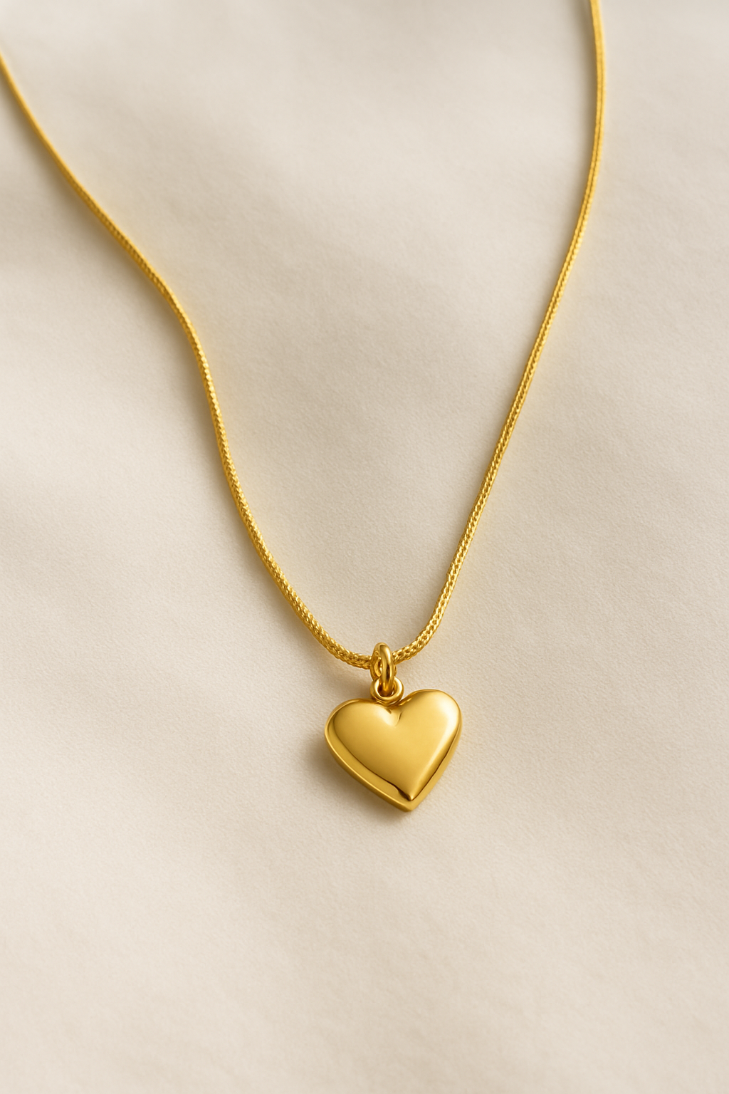 Elegant Anti-Tarnish Gold Chain with Heart Pendant “Colour Guarantee & Anti-Tarnish”